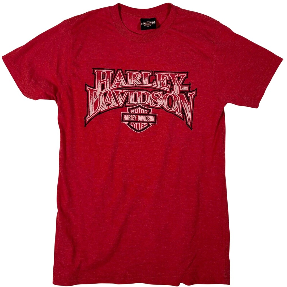 Harley Davidson Roatan,‎ Honduras T-Shirt Red Short Sleeve Biker Tee Small S